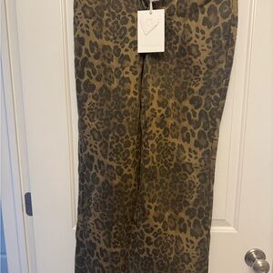Aelfric Eden Brown Leopard Print Pants